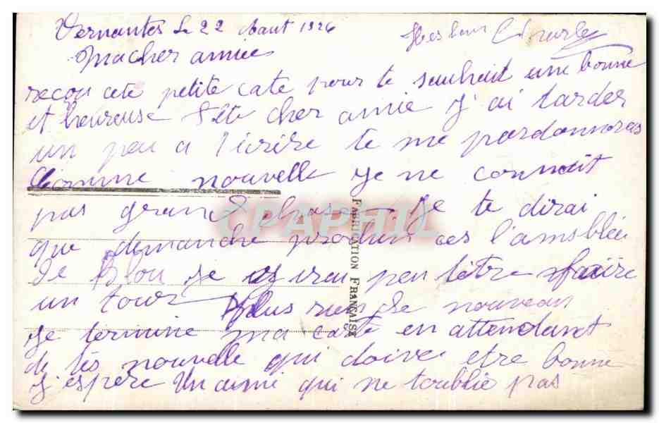CPA Fantaisie Femme  — Back