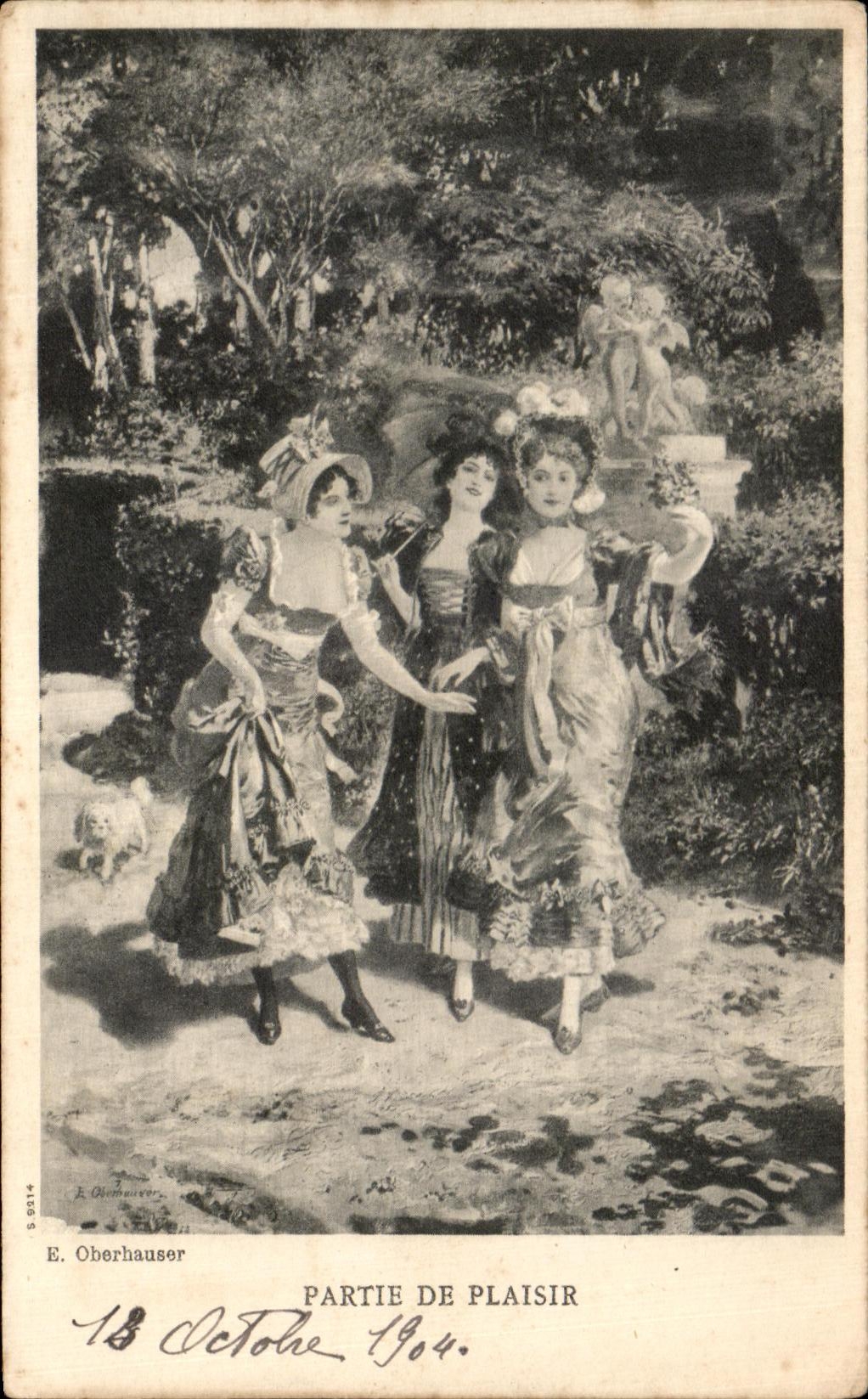 CPA Fantaisie Femmes Partie de plaisir Oberhauser Anges 