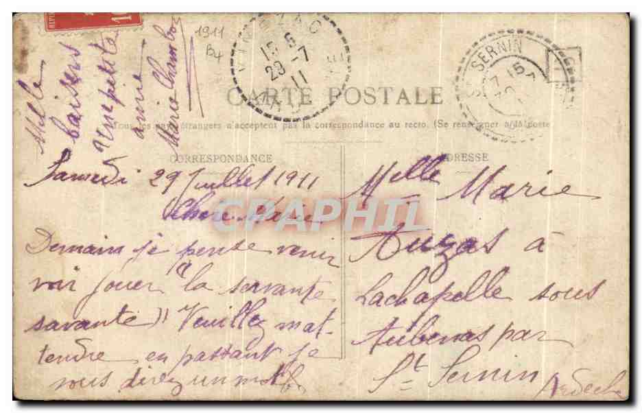 CPA Fantaisie Enfant — Rückseite