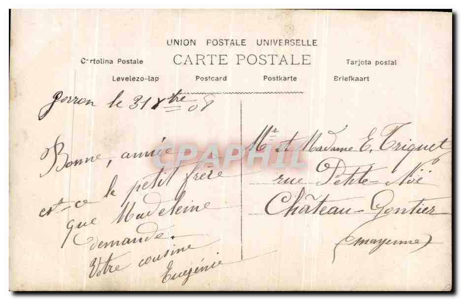 CPA Fantaisie Enfant — Rückseite