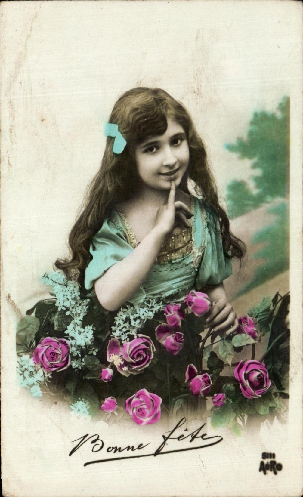 CPA Fantaisie Enfant Fille 