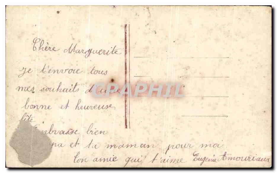 CPA Fantaisie Enfant Fille  — Rückseite