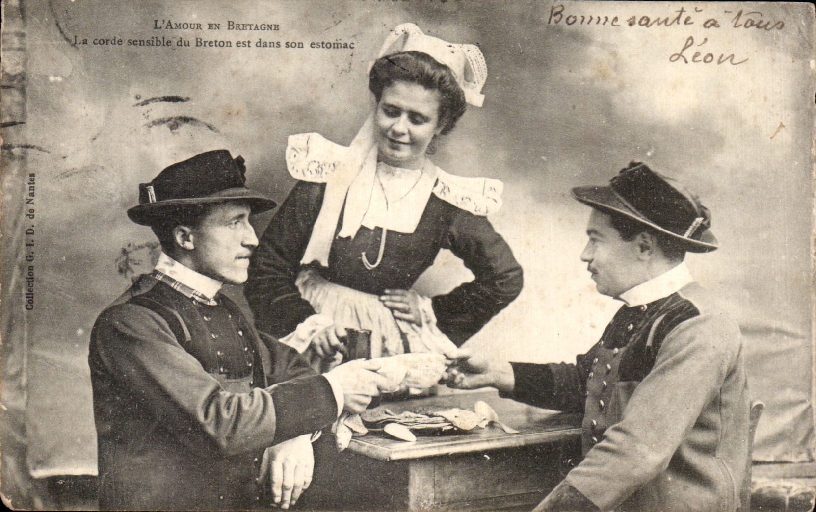 L'Amour en Bretagne — La corde sensible du Breton est dans son estomac — Collection G. F. D. de Nantes