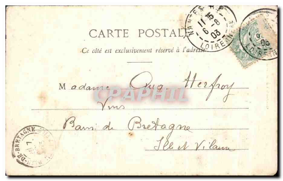 L'Amour en Bretagne — La corde sensible du Breton est dans son estomac — Collection G. F. D. de Nantes — Verso