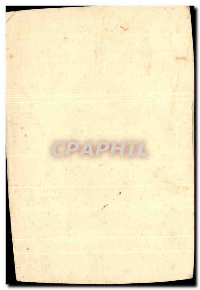 CARTE PHOTO Fantaisie Femme — Rückseite