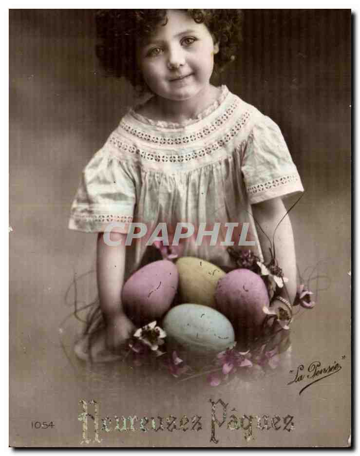CPA Fantaisie Oeufs Paques 