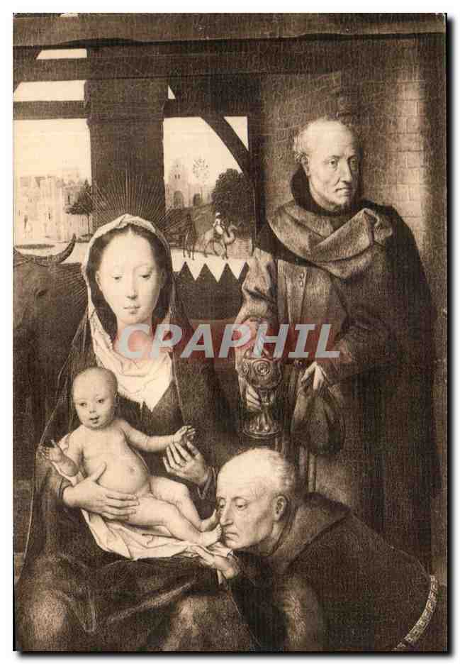 CPA Fantaisie Memling L'adoration des mages Triptyque