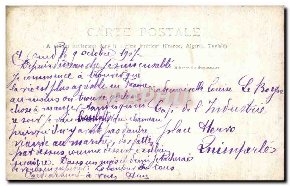 CARTE PHOTO Homme habille en bedouin Afrique du Nord  — Rückseite