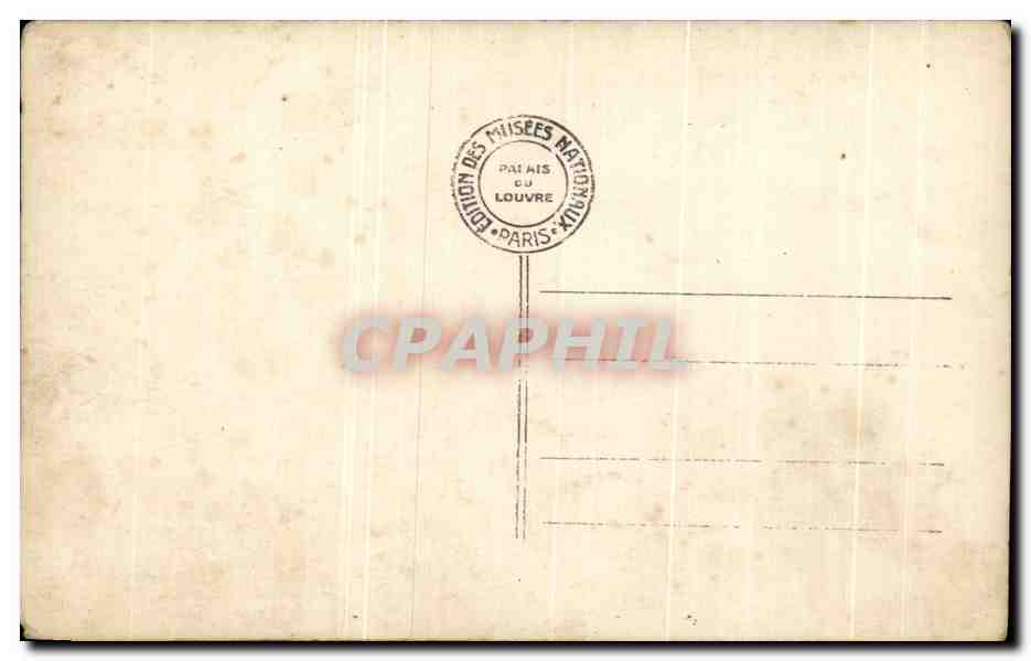 CPA Fantaisie Musee du Louvre Porbus Henri IV Roi de France  — Verso