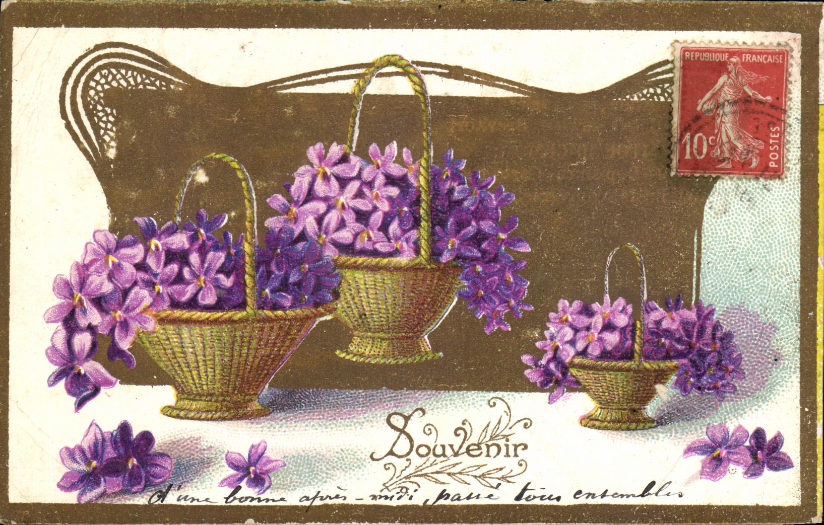 CPA Fantaisie Fleurs 