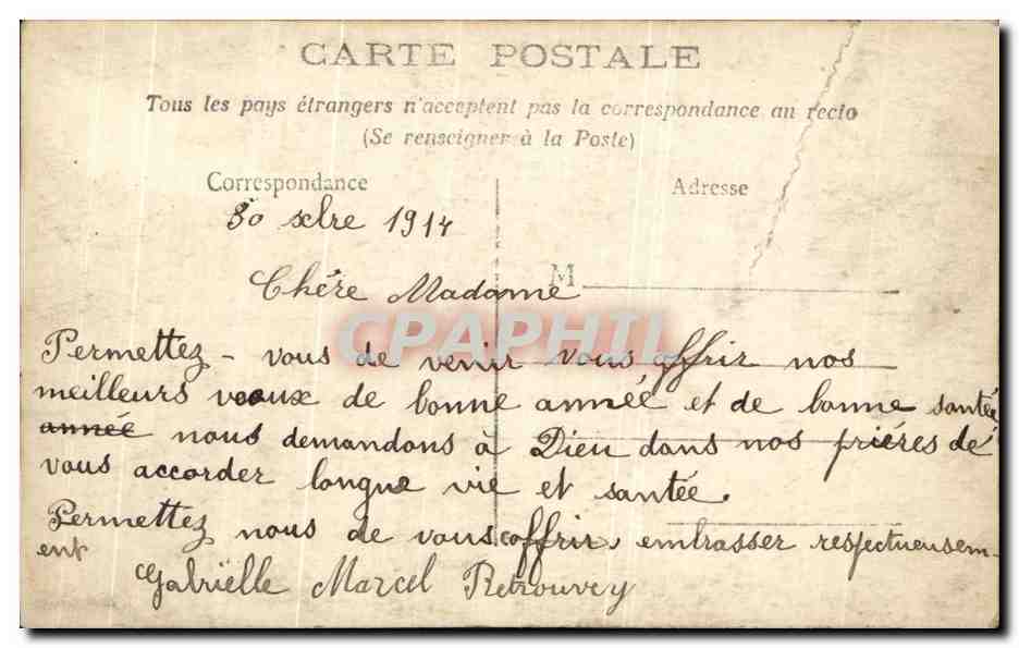 CPA Fantaisie Enfants  — Rückseite