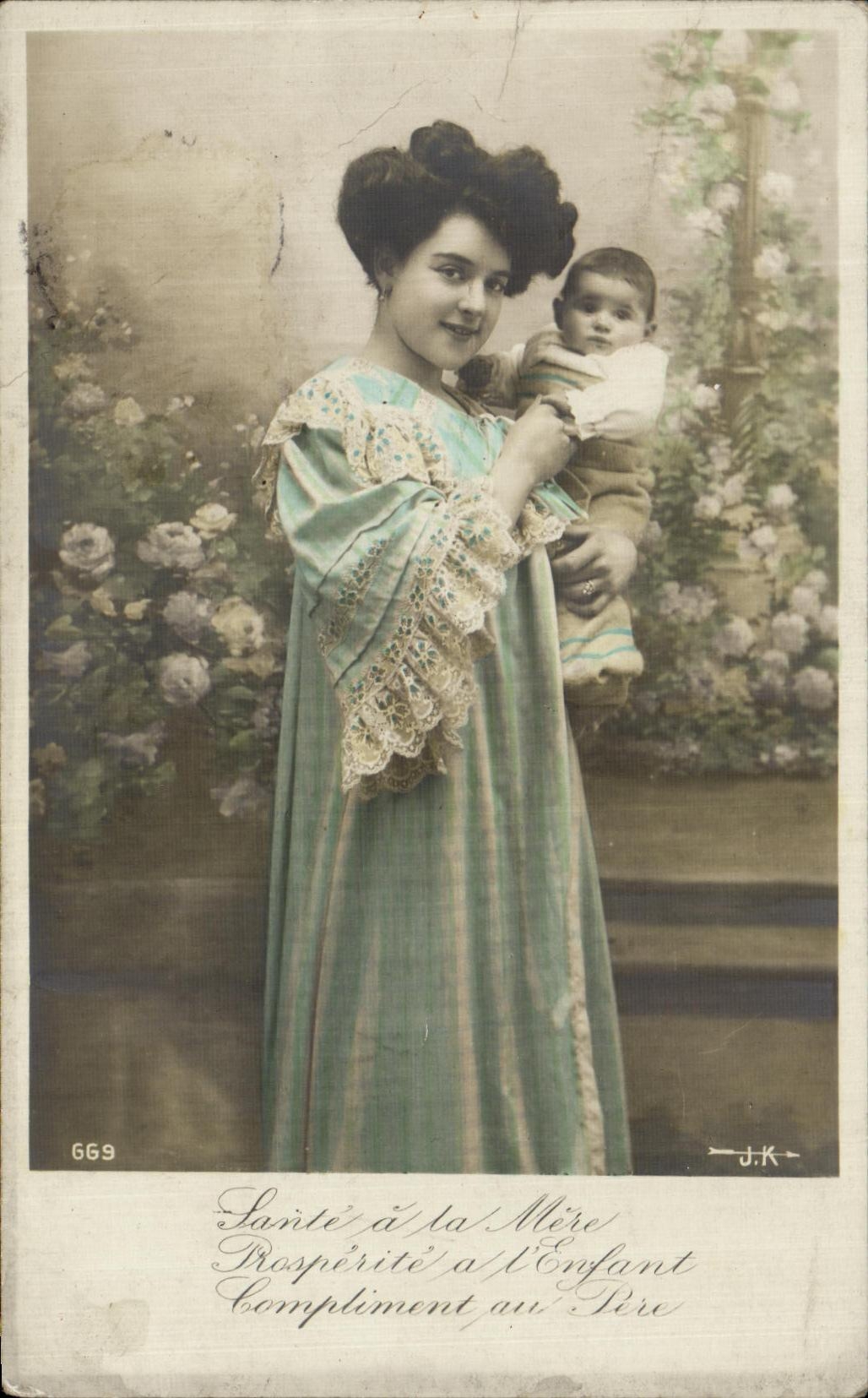 CPA Fantaisie Femme et enfant