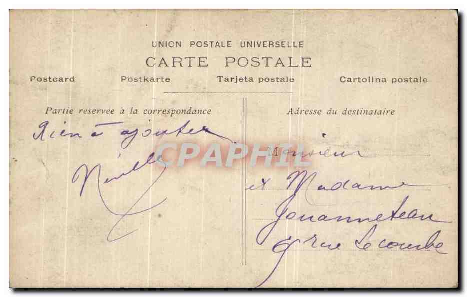 CPA Fantaisie Femme et enfant — Verso