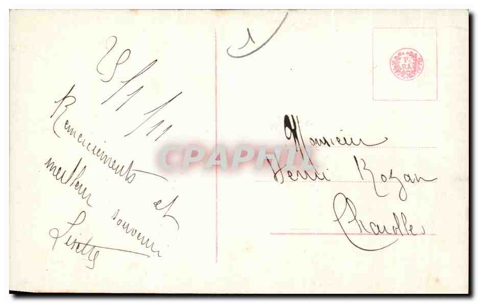 CPA Fantaisie Femme — Verso