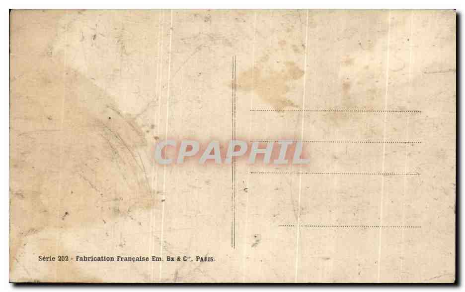CPA Fantaisie Fleurs Roses  — Rückseite