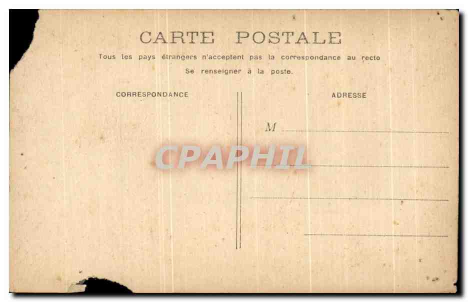 Pauvres Bretons ! — Poème de prière — Carte postale anonyme — Verso
