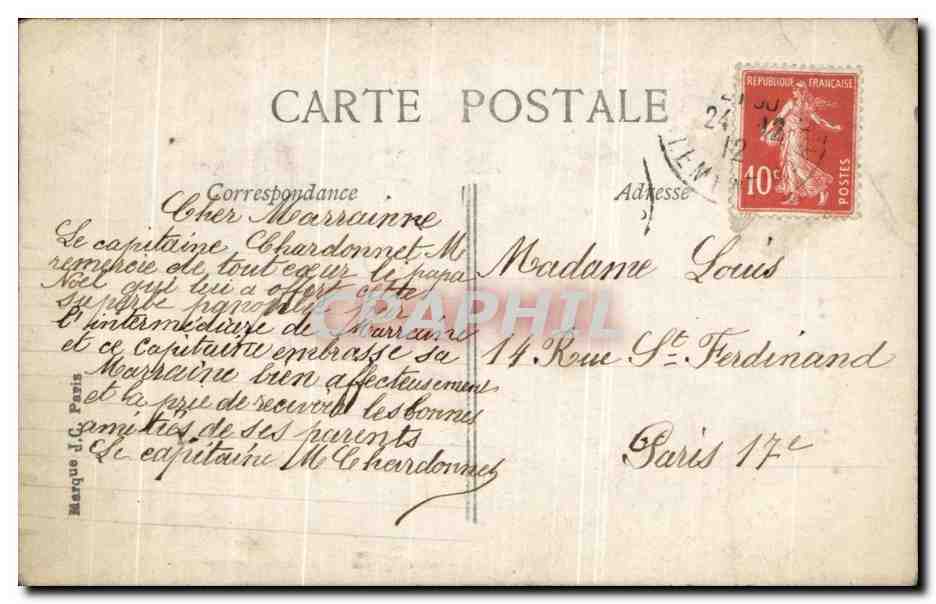 CPA Fantaisie Enfant — Rückseite
