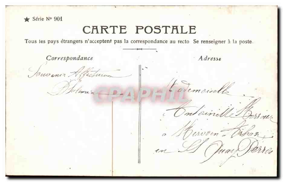 CPA Fantaisie Enfant Fleurs  — Rückseite