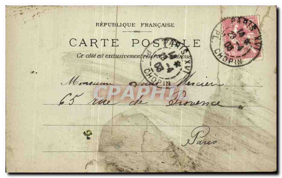 CPA Fantaisie Enfant Paris La Trinite — Rückseite