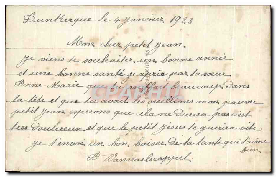CPA Fantaisie Enfant — Rückseite