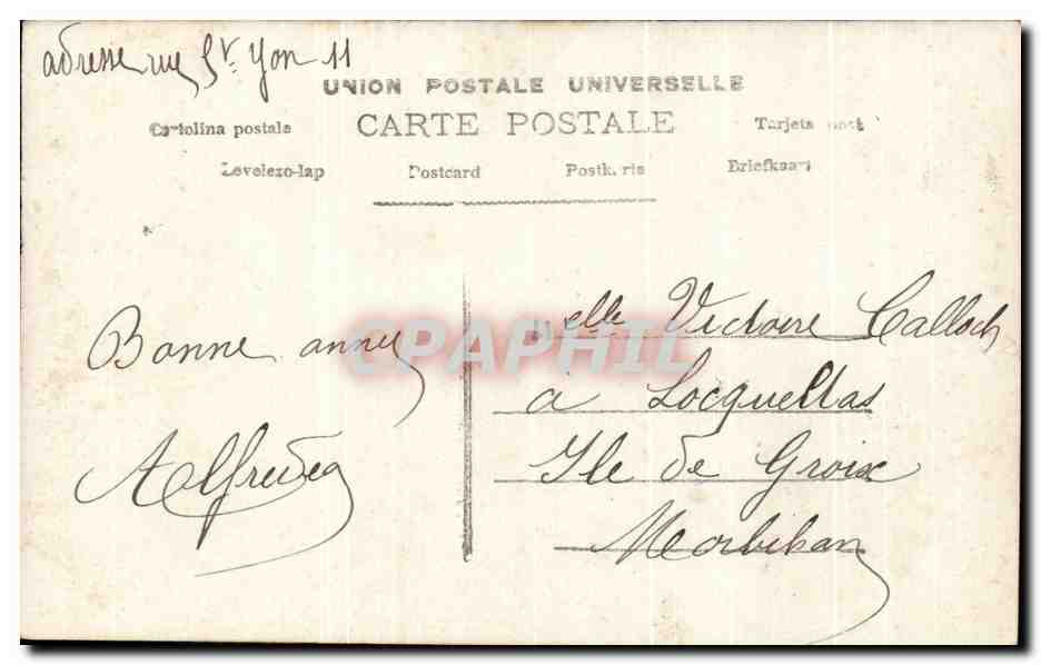 CPA Fantaisie Femme — Verso