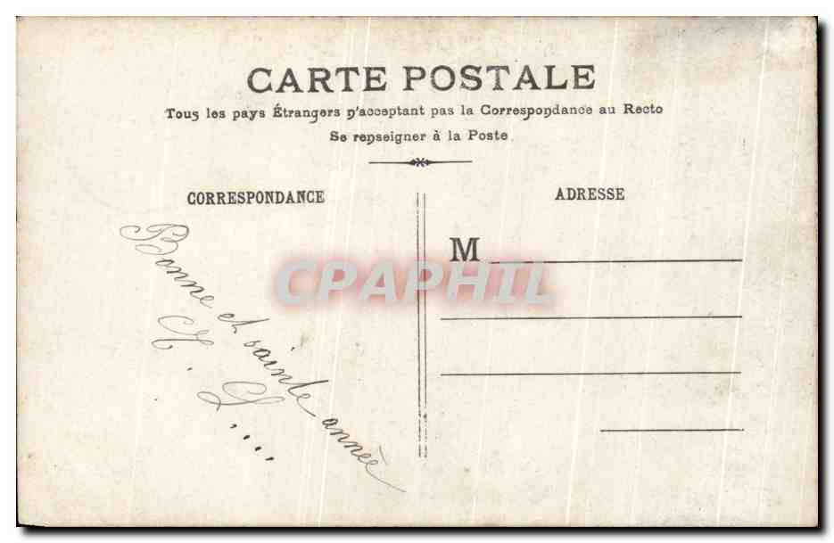 Femme souriante dans un cadre de gui — Bonne année — Éditeur : 72 — Verso