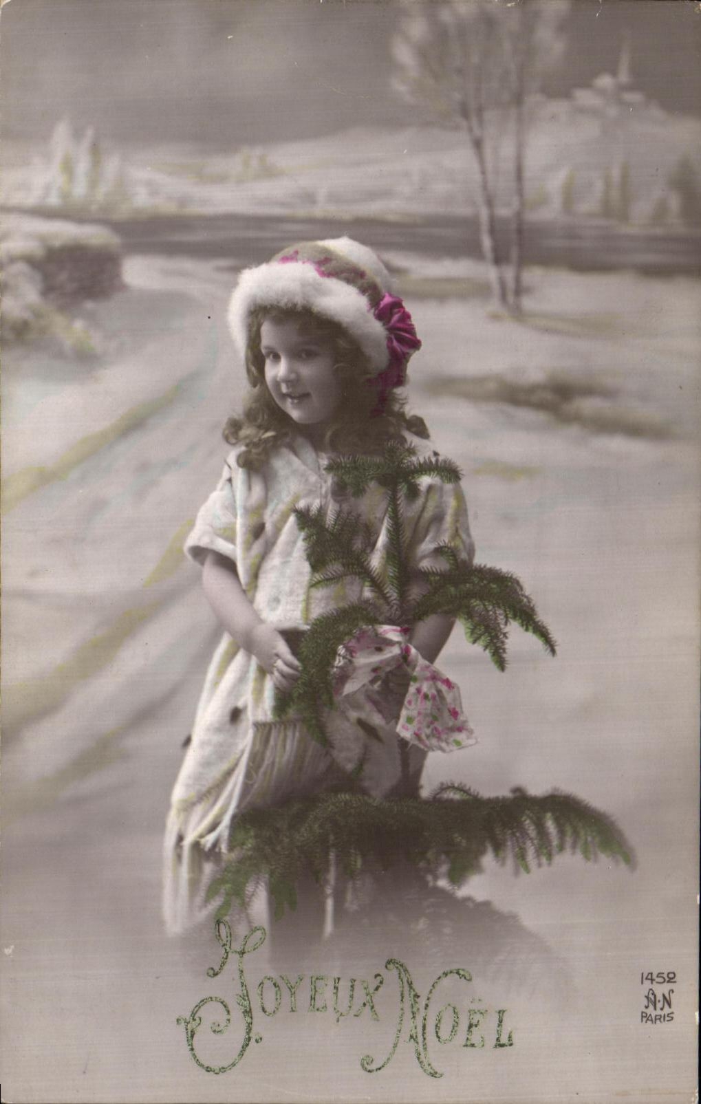 CPA Fantaisie Enfant Joyeux Noel 