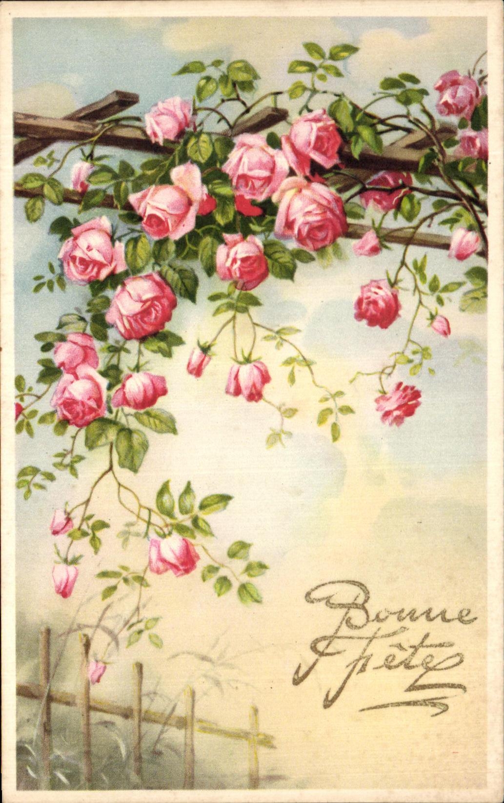 CPA Fantaisie Fleurs 