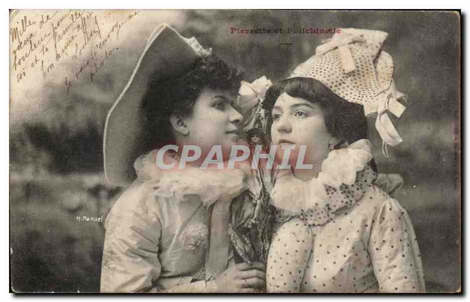 Pierrette et Pollichinelle — photographie de H. Manuel