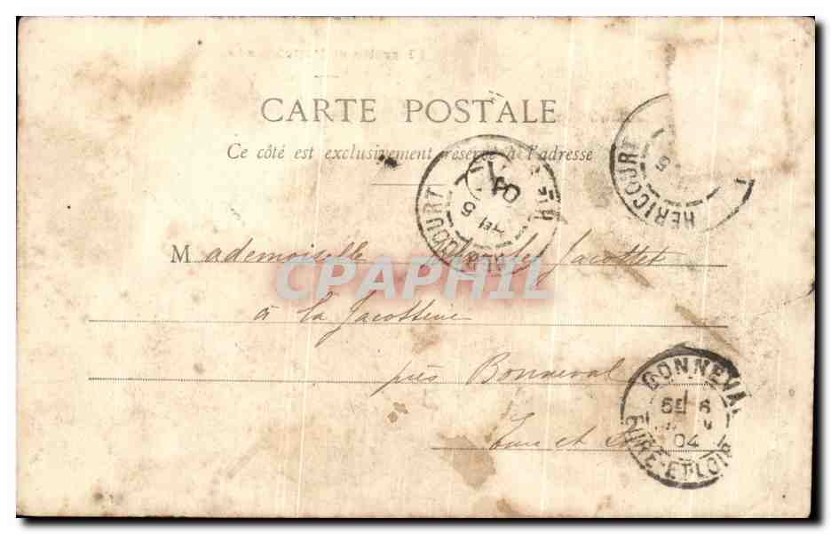 Pierrette et Pollichinelle — photographie de H. Manuel — Verso