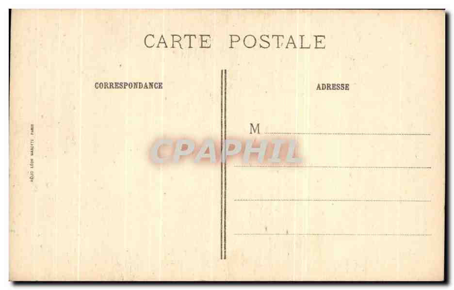 CPA Fantaisie Le sueur Mort de St Bruno Musee du Louvre Paris — Verso