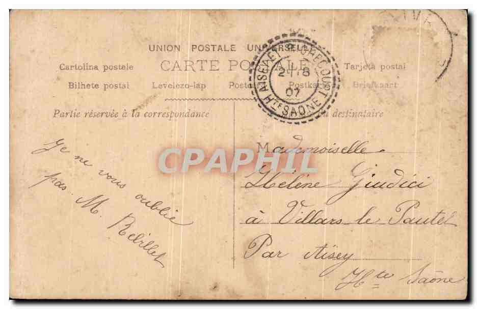 CPA Bonne Et Heureuse annee Fantaisie Femme  — Rückseite