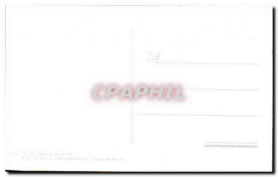 Ange gardien de l'église Saint-Nicolas à Vézins — éditeur Vézins, n° de série non visible — Verso
