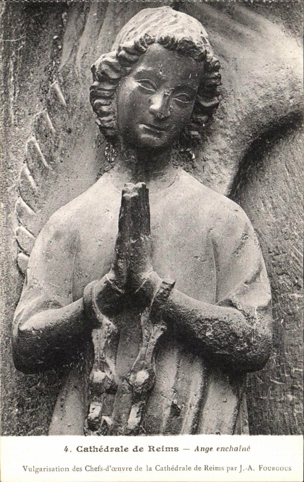 Cathédrale de Reims — Ange enchaîné — J.-A. Fourgous, n°4