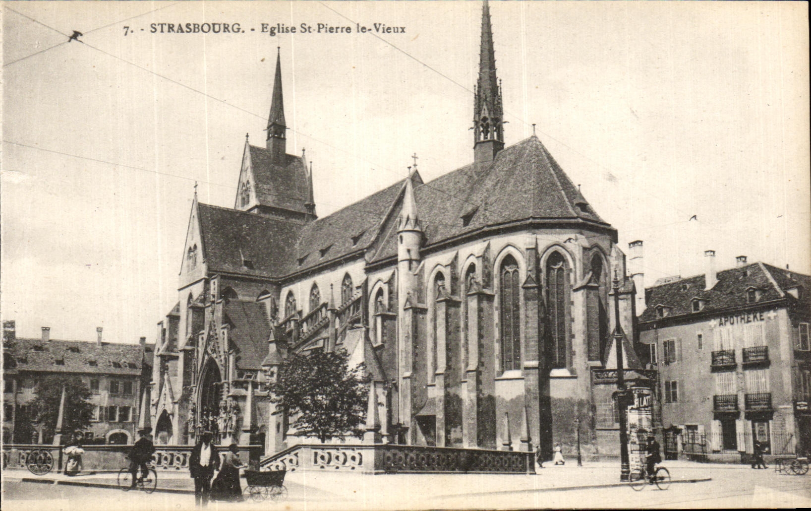 CPA Strasbourg Eglise St Pierre Le Vieux