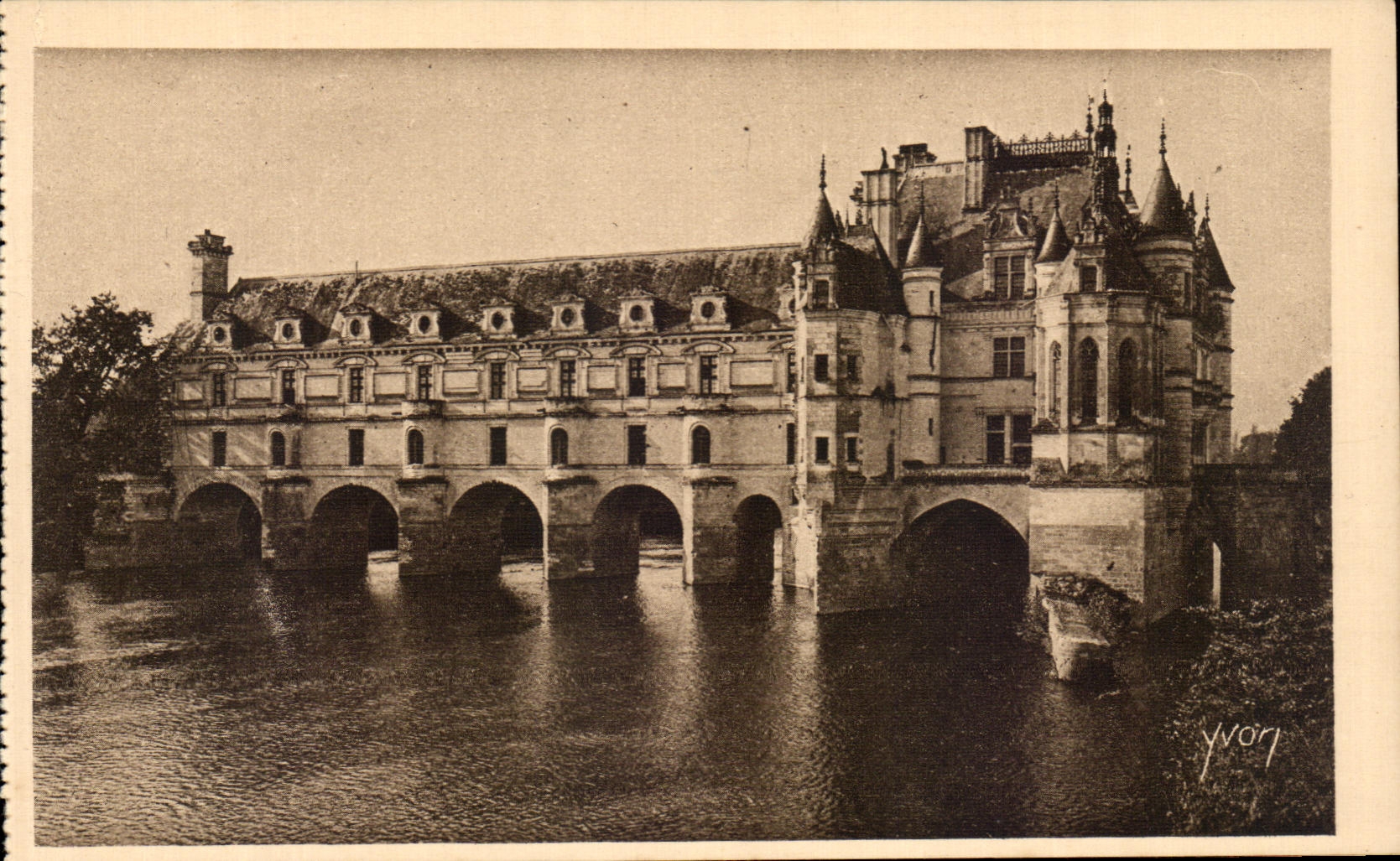 CPA La Douce France Chateaux De La Loire Chateau Chenonceaux Facade Nord Est