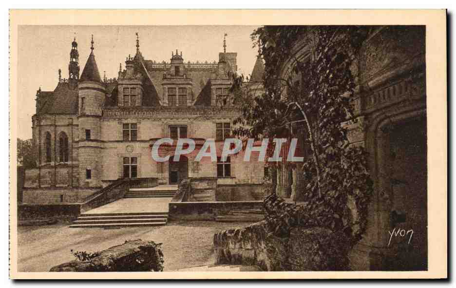 CPA La Douce France Chateaux De La Loire Chateau Chenonceaux Aile thomas Bohier et detail de la tour des Marques