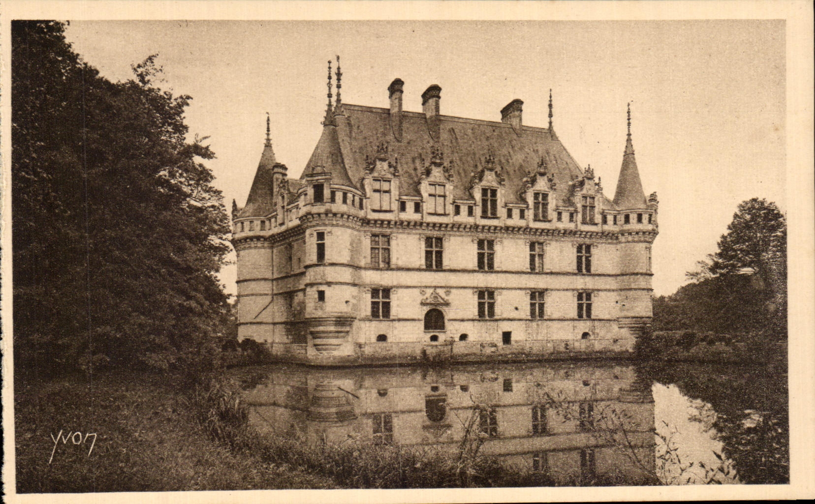 CPA La Douce France Chateaux De La Loire Chateau d'Azay le Rideau