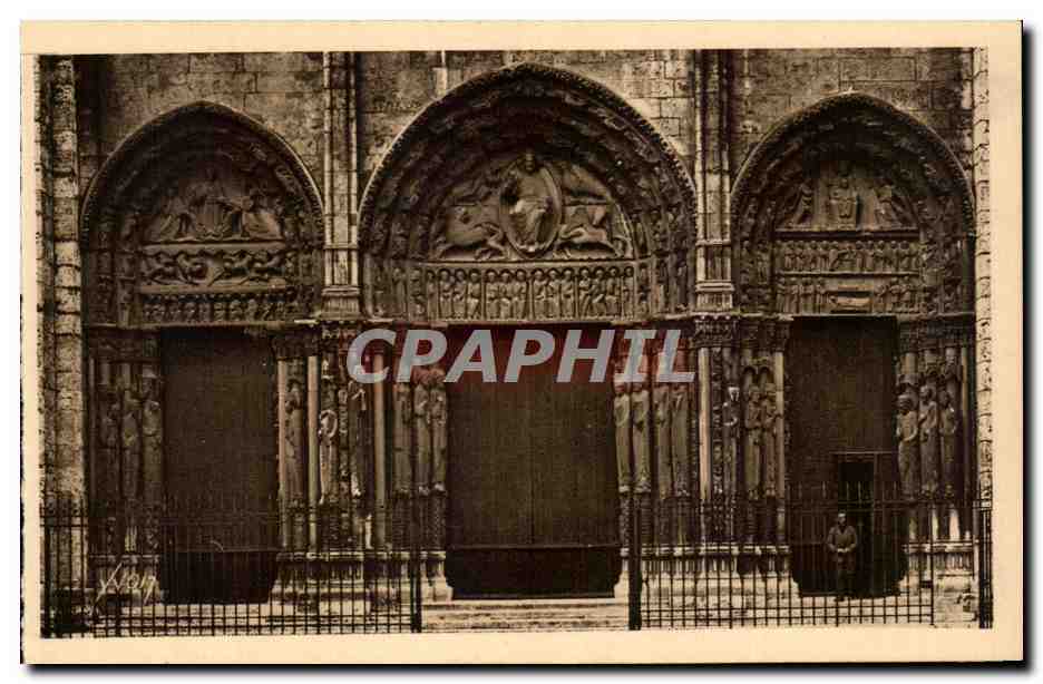 CPA Chartres Le Cathedrale le Grand Portail