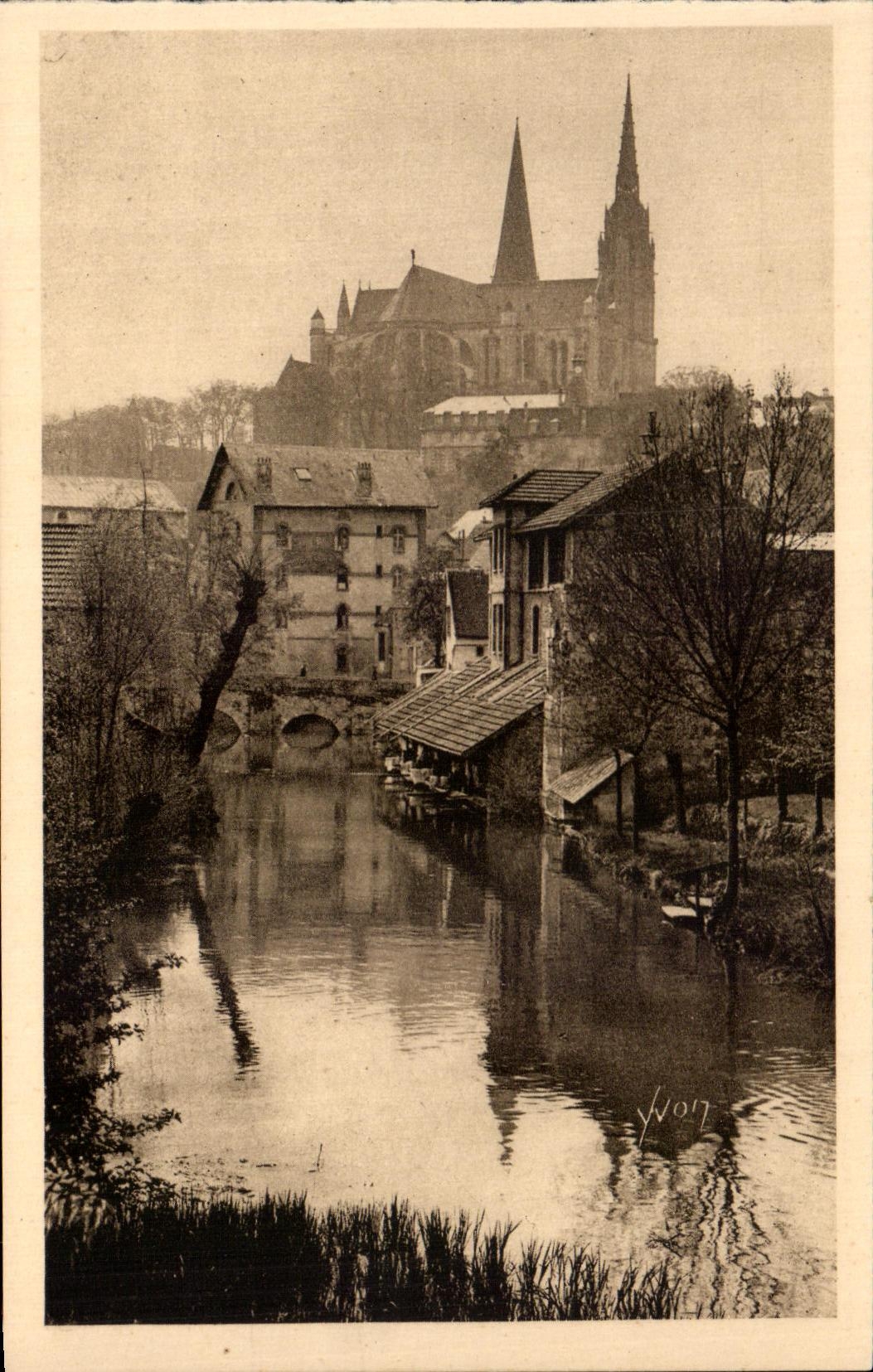 CPA Chartres Les Bords de l'Eure Lavoir