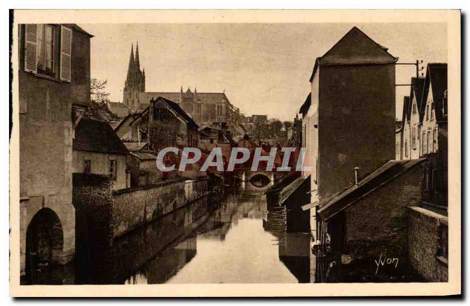 Chartres (Eure-et-Loir) — L’Eure au Pont St-Hilaire — Yvon