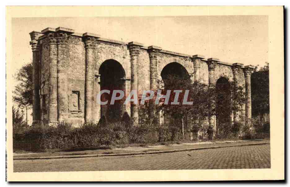 CPA La Ville Renaissante Reims porte Mars Ancienne Porte Galio Romaine