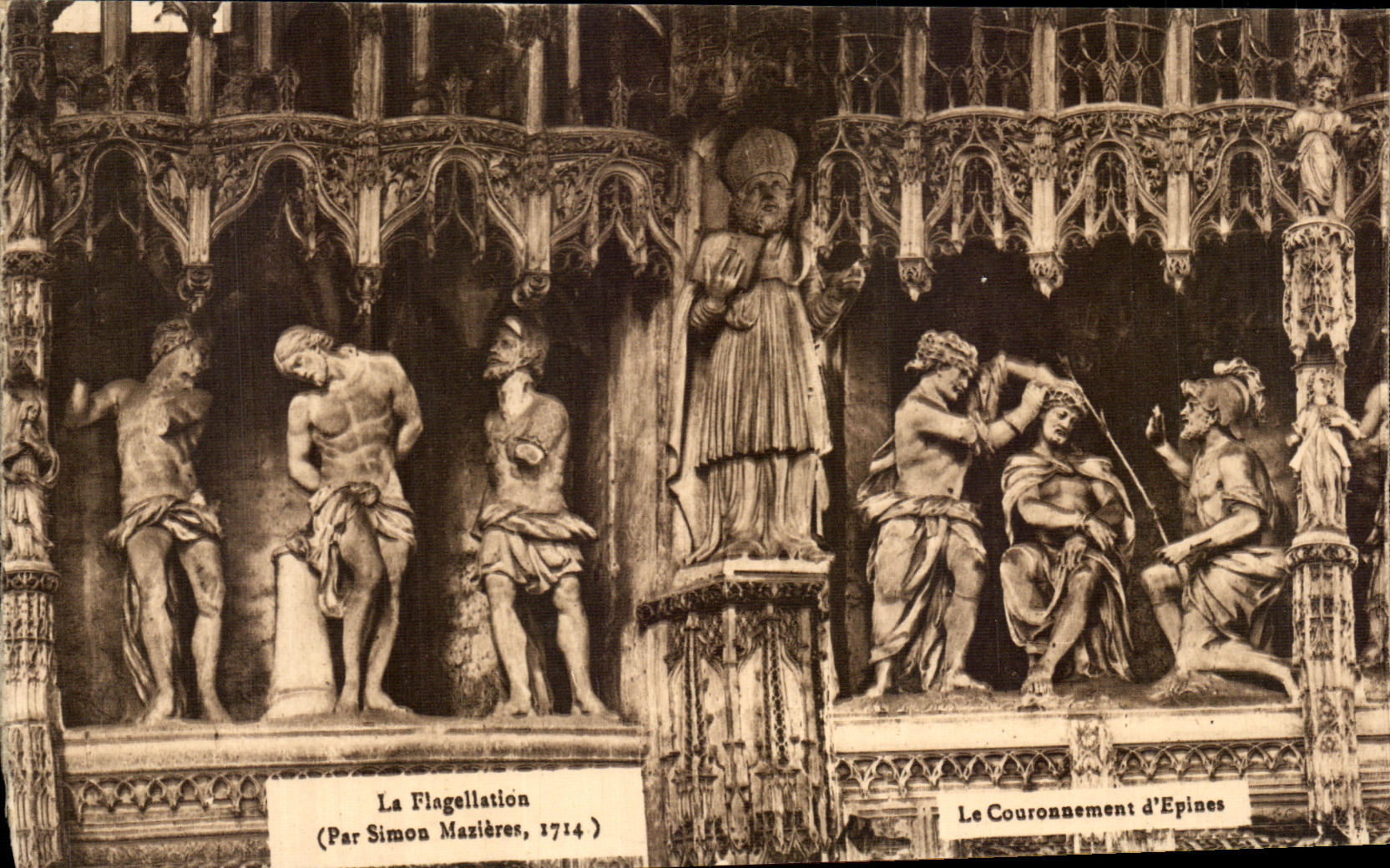 La Flagellation — Le Couronnement d'Épines — Par Simon Mazières, 1714