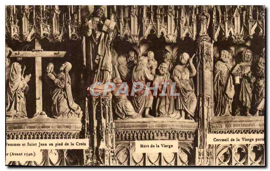 CPA Chartres Saint Jean au pied de la Croix Mort de la Vierge Cercueil de la Vierge 