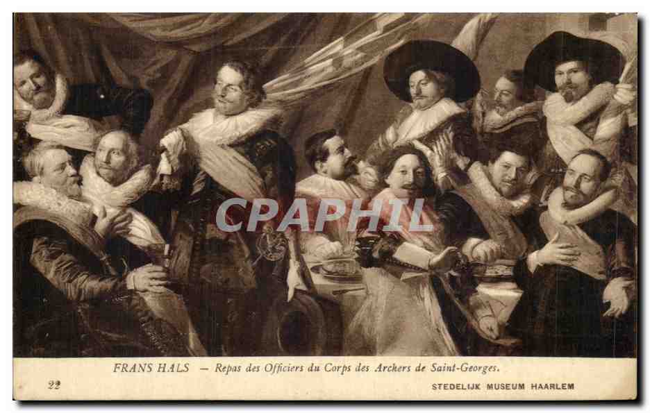CPA Frans Hals Repas des Officiers du Corps des Archers de Saint Georges