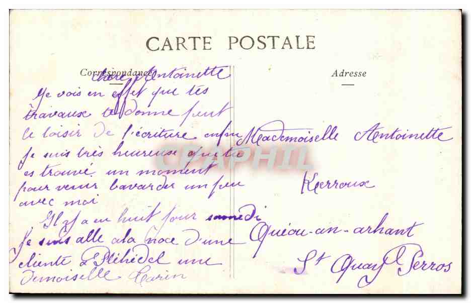 CPA Fantaisie Il pleur bergere Folklore  — Verso