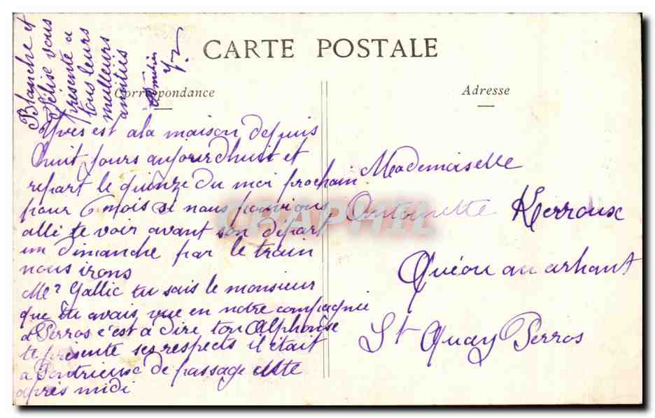 CPA Fantaisie Il pleur bergere Folklore  — Verso