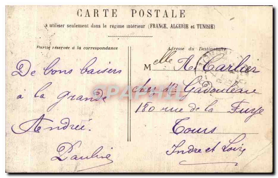 CPA Le Petit Fils Du General Peut on entrer mon General Militaria Ange  — Verso