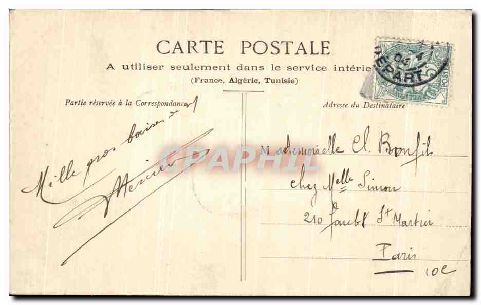 Sujet : 'AS-TU VU LA TIARE' — Phototype A. Bernard & D. Naud — n° 210 — Reverso
