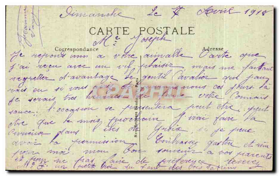 CPA Un Bonjour de Languidic Fleurs — Verso
